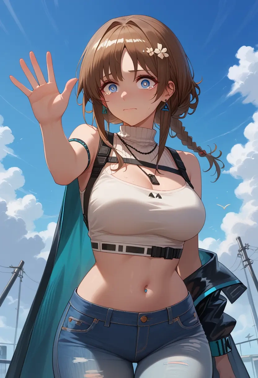 arknights,sussurro_(arknights),crop top  - 