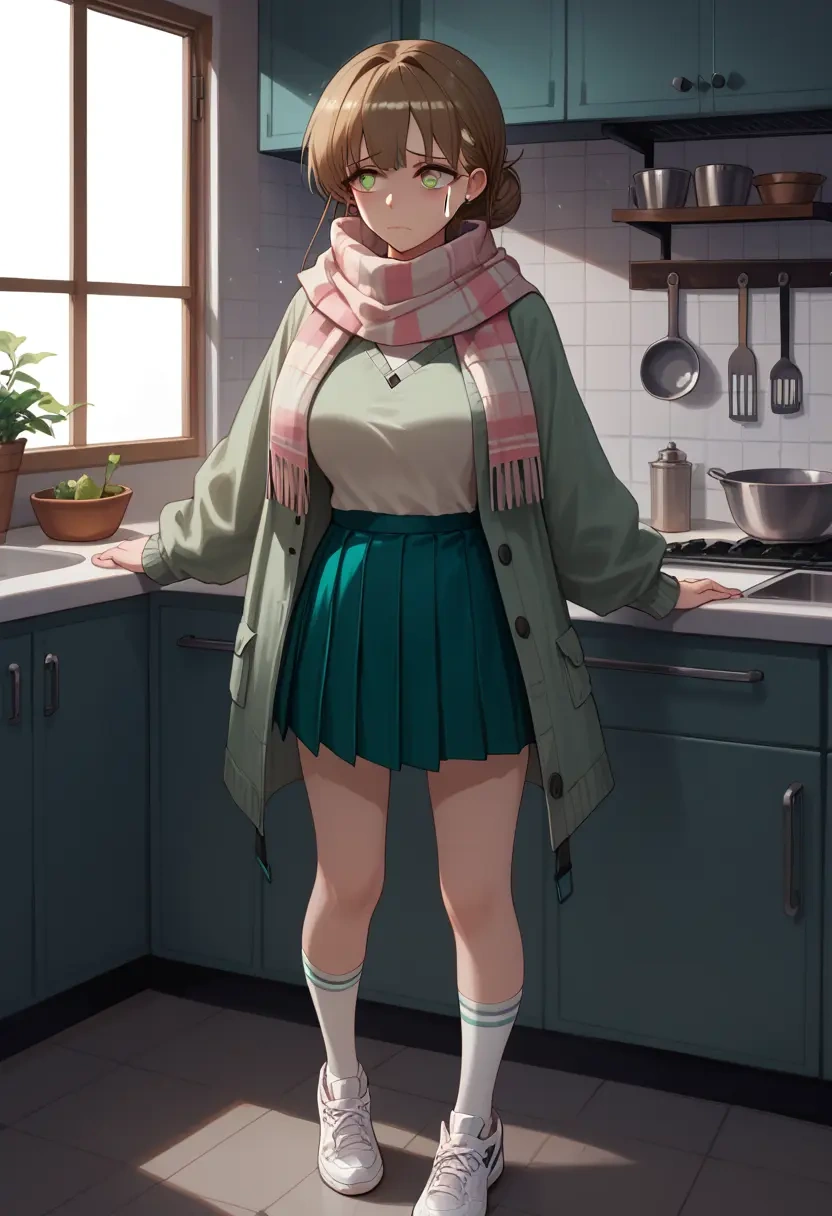 arknights,sussurro_(arknights),spring,student uniform,knit sweater  - 