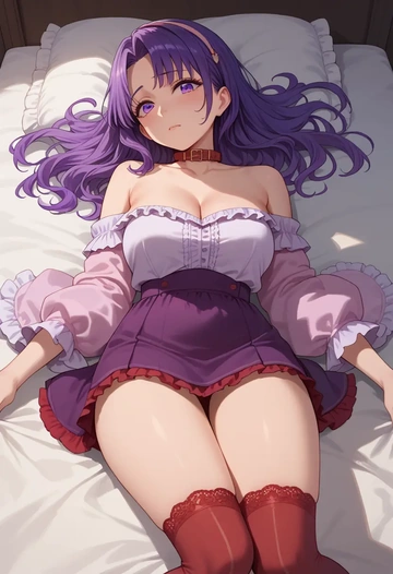 new_game,suzukaze_aoba,collar,oversized,Thigh garters  - AI generated anime art