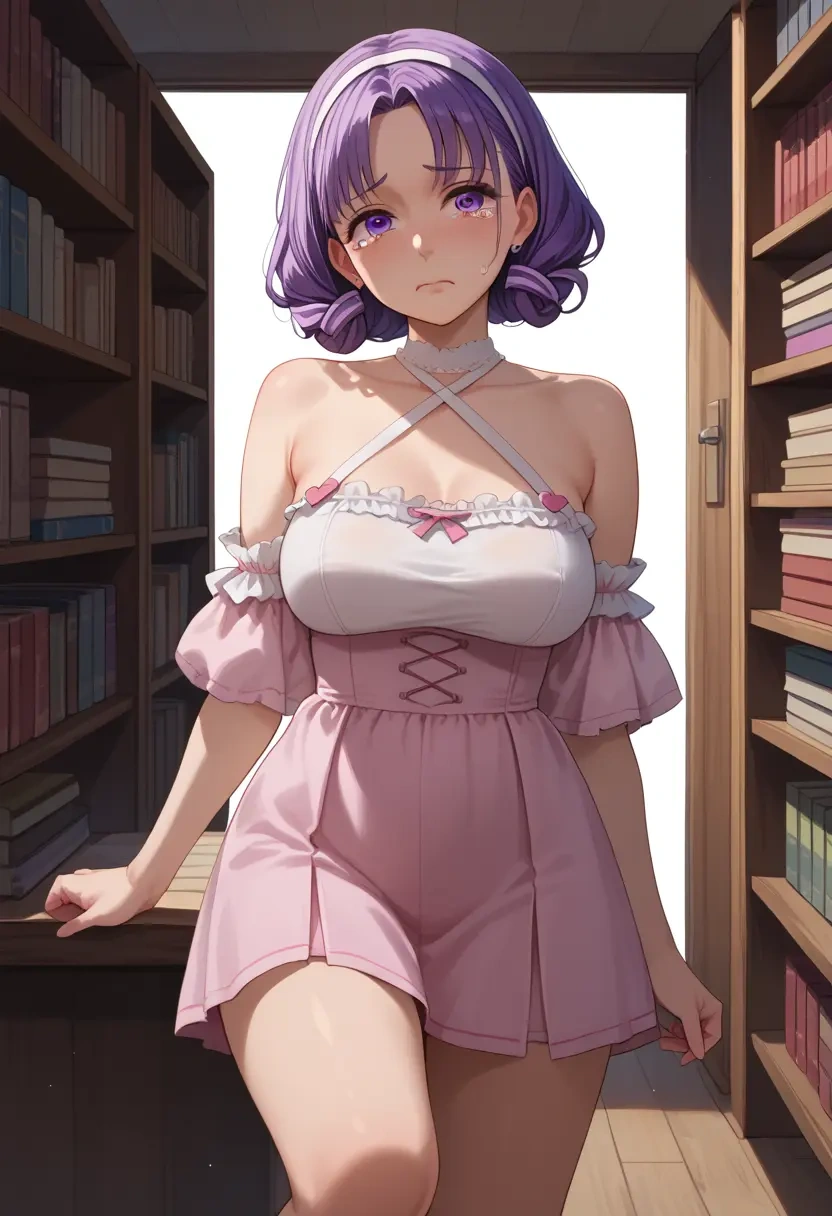 new_game,suzukaze_aoba,silk slip dress  - 