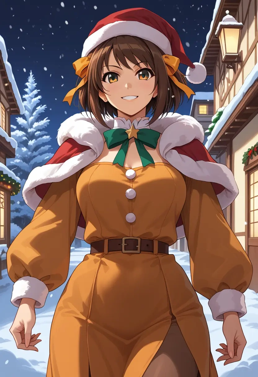 suzumiya_haruhi_no_yuuutsu,suzumiya_haruhi,Christmas,dress  - 