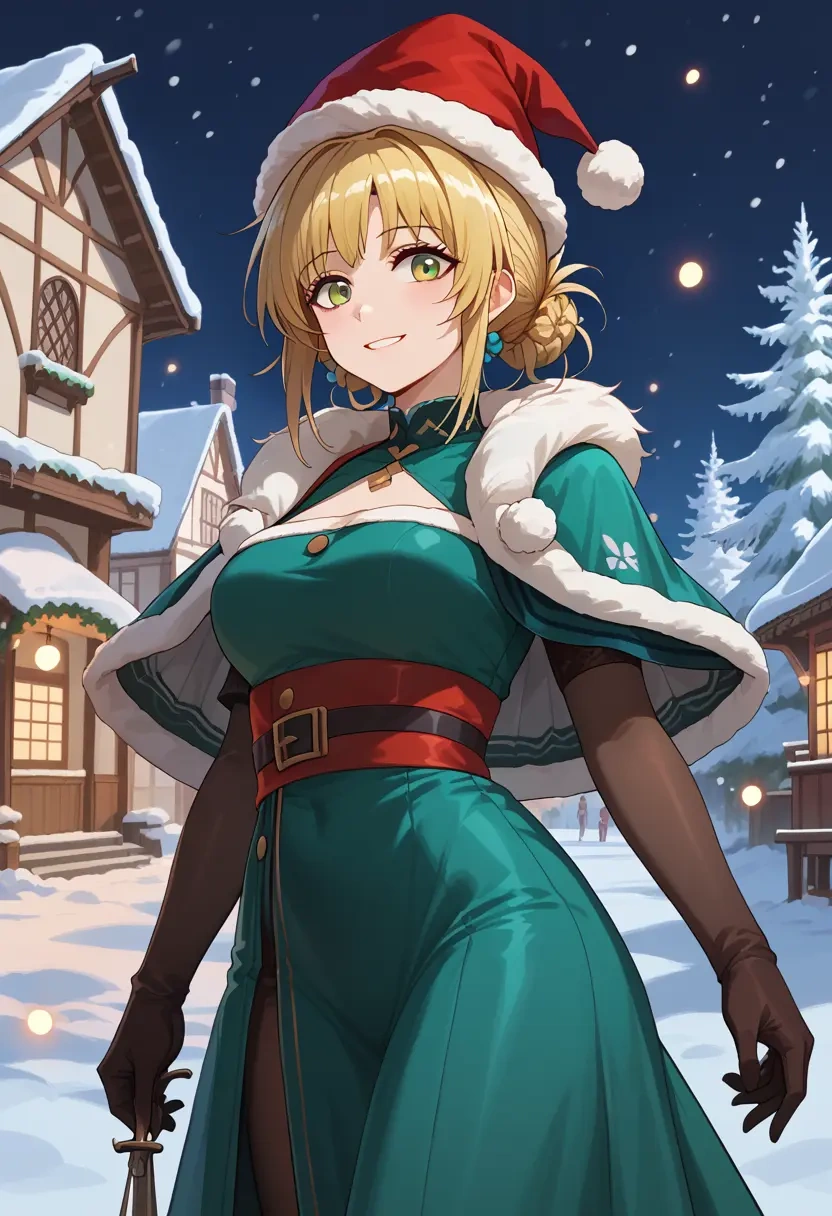 arknights,suzuran_(arknights),Christmas,dress  - 