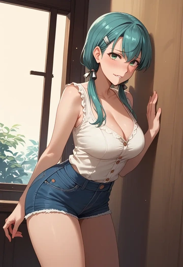 kantai_collection,suzuya_(kancolle),shorts,sexy  - AI generated anime art