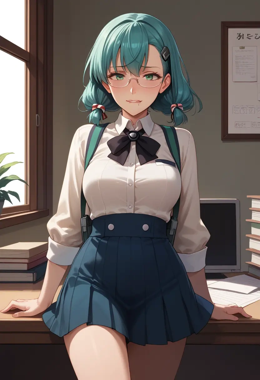 kantai_collection,suzuya_(kancolle),OL, glasses,  - 