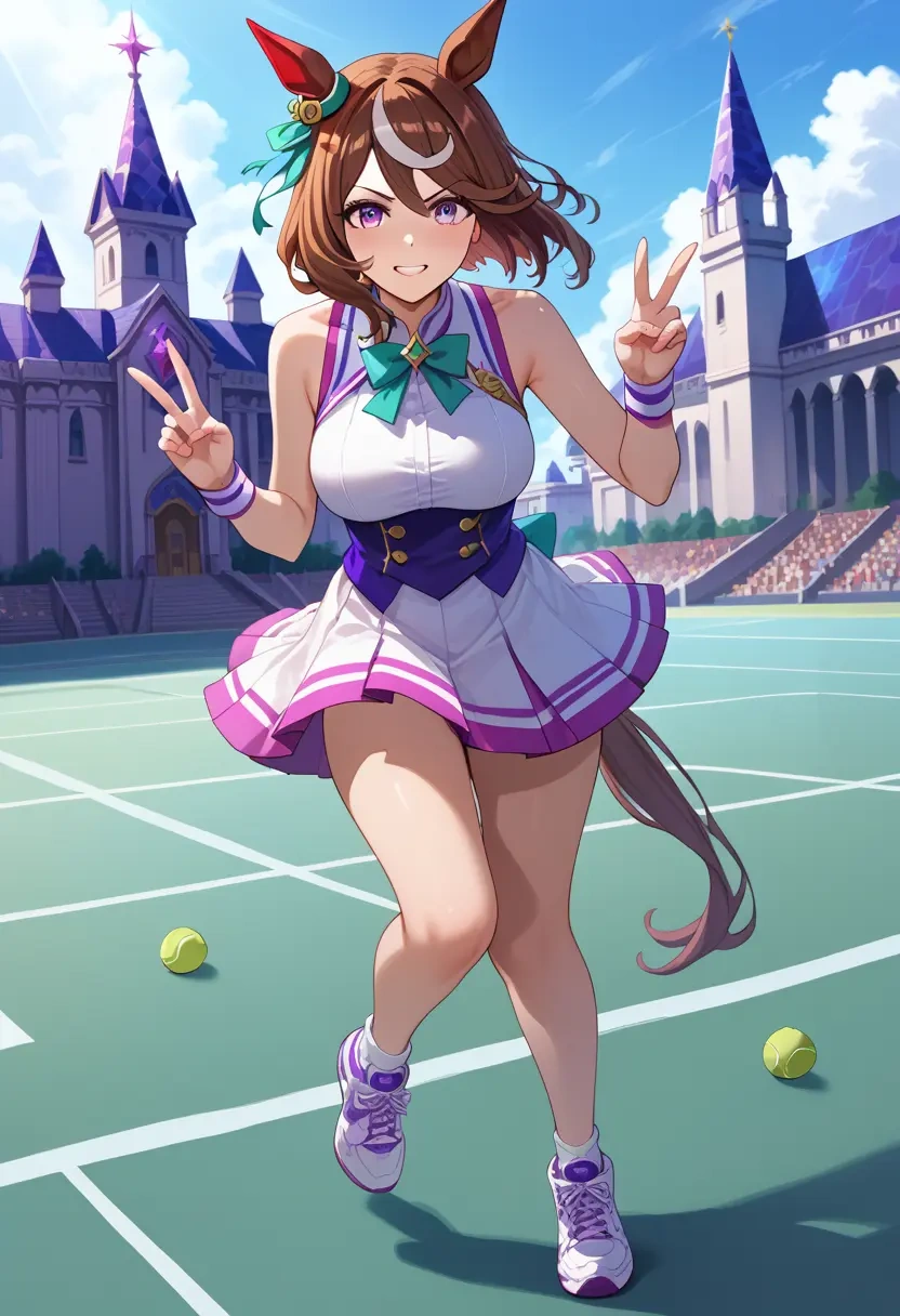 umamusume,symboli_rudolf_(umamusume),tennis skirt  - 