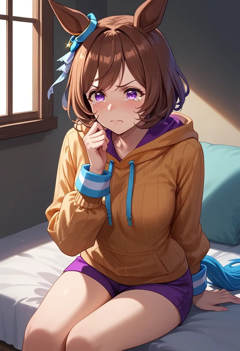 umamusume,symboli_rudolf_(umamusume),hoodie,cropped,high-waisted joggers  - 