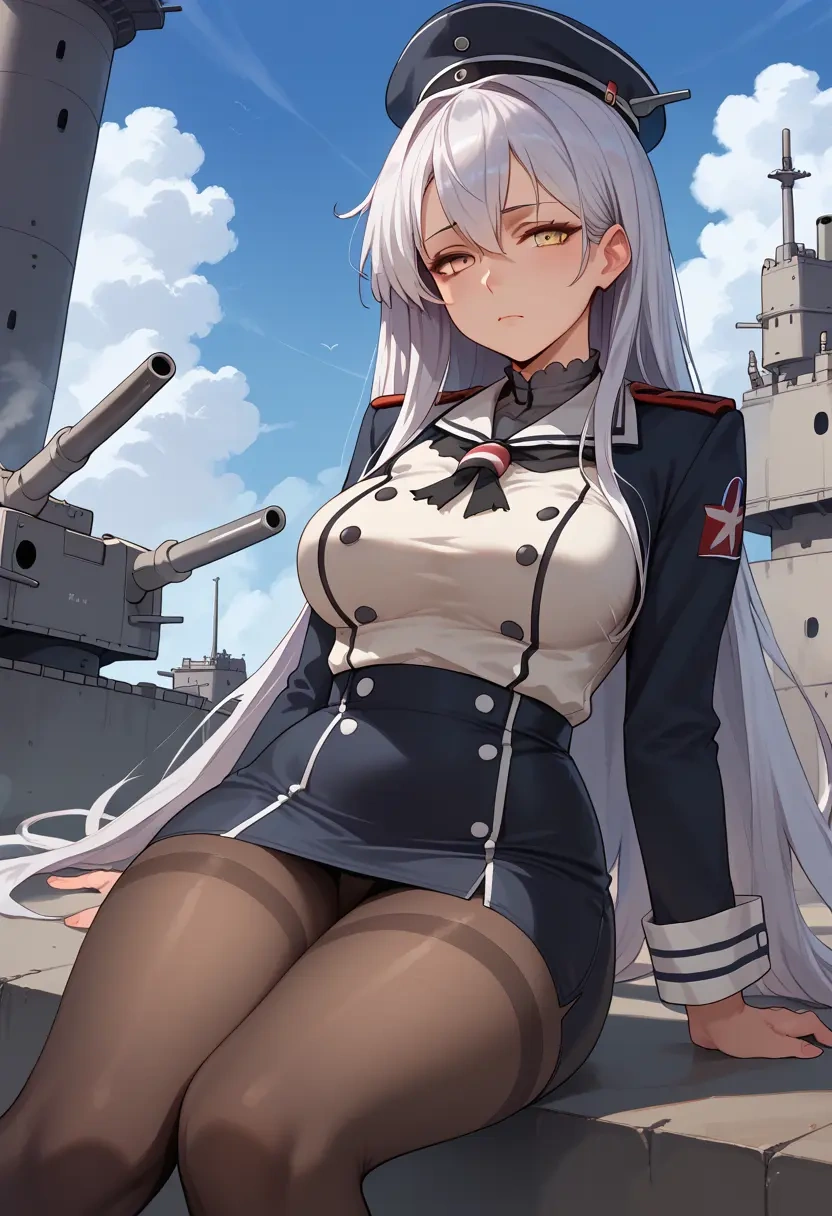 kantai_collection,ta-class_battleship,shorts, pantyhose  - 