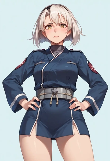 kantai_collection,ta-class_battleship,graphic tee,dolphin shorts  - AI generated anime art