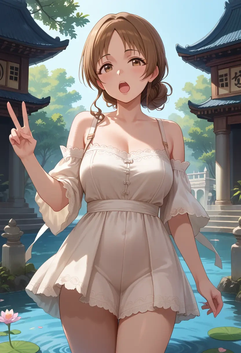 idolmaster,tachibana_arisu,silk slip dress  - 