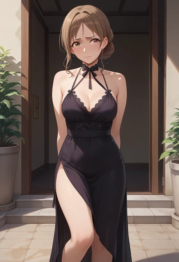 idolmaster,tachibana_arisu,nightdress  - AI generated anime art