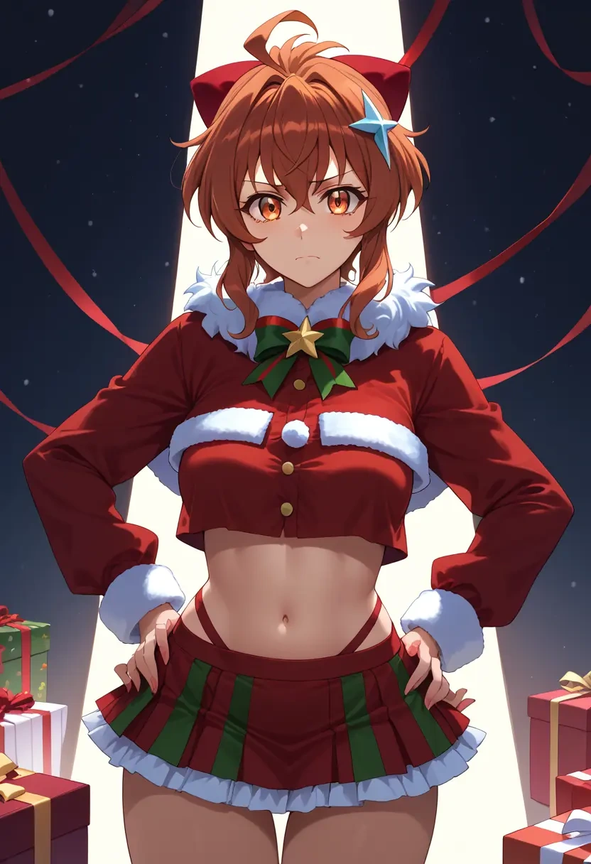 senki_zesshou_symphogear,tachibana_hibiki_(symphogear),Christmas,skirt  - 