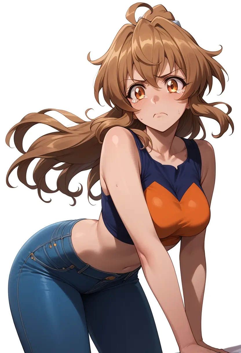 senki_zesshou_symphogear,tachibana_hibiki_(symphogear),crop top  - 