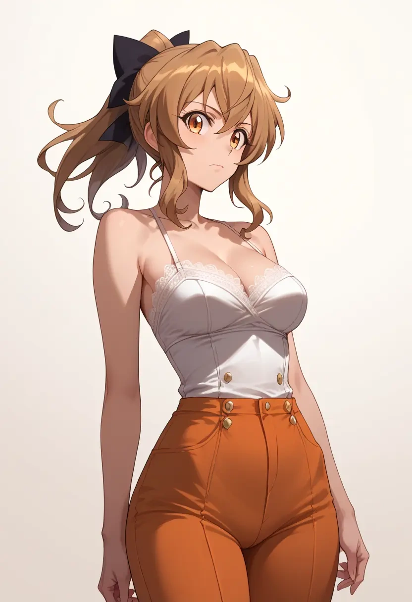 senki_zesshou_symphogear,tachibana_hibiki_(symphogear),pants,wide-leg,strappy top  - 