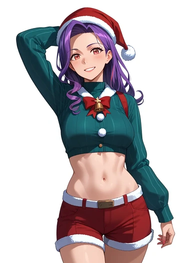 kantai_collection,taigei_(kancolle),Christmas,red velvet shorts  - AI generated anime art