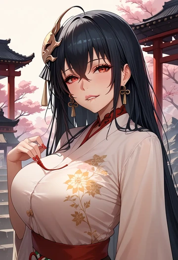 azur_lane,taihou_(azur_lane),handwritten script shirt,dolphin shorts  - AI generated anime art