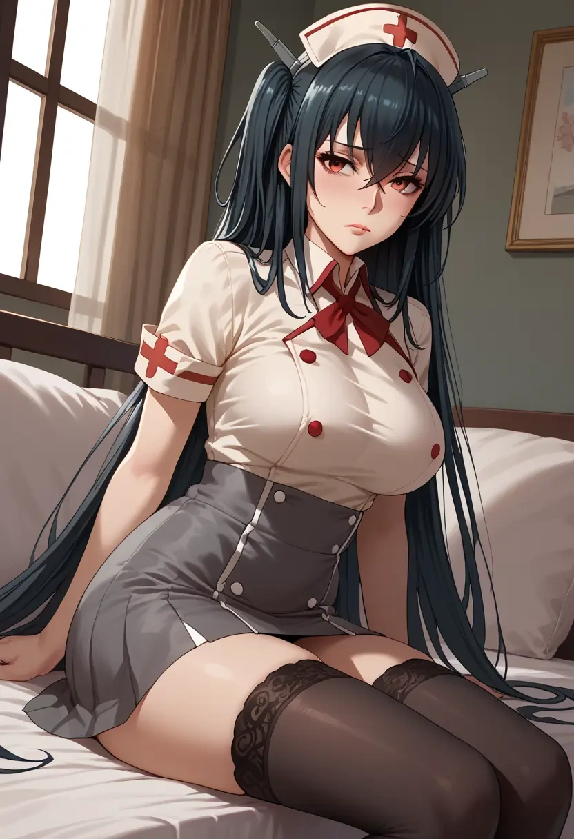 kantai_collection,taihou_(kancolle),nurse pantyhose,mini skirt, sexy  - 