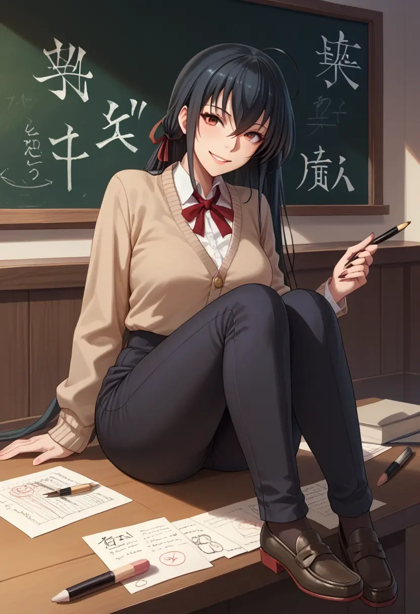 kantai_collection,taihou_(kancolle),teacher, sweater  - 