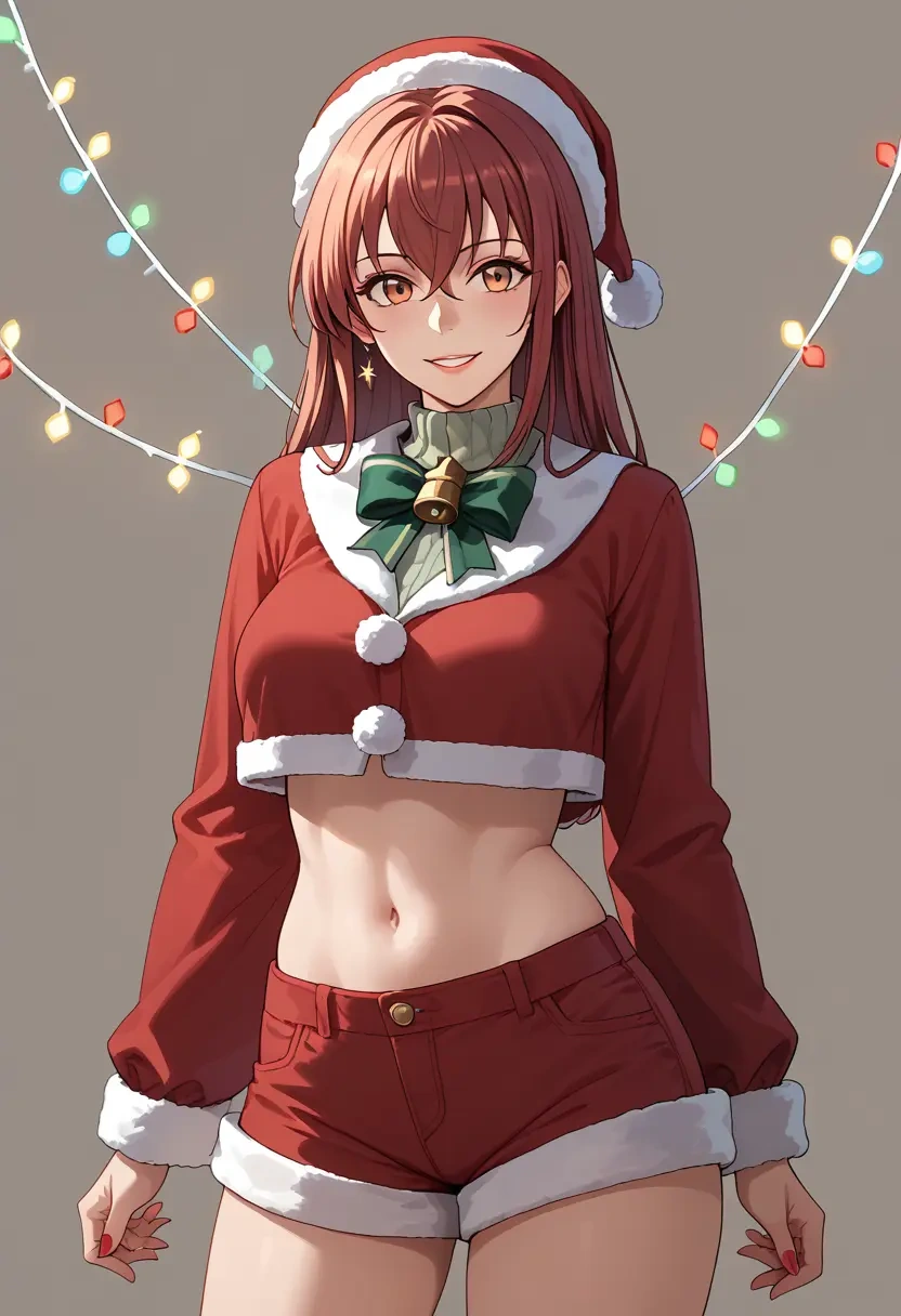 kantai_collection,taihou_(kancolle),Christmas,red velvet shorts  - 