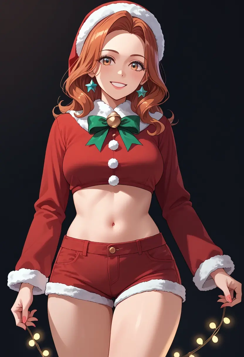 k_on,tainaka_ritsu,Christmas,red velvet shorts  - 