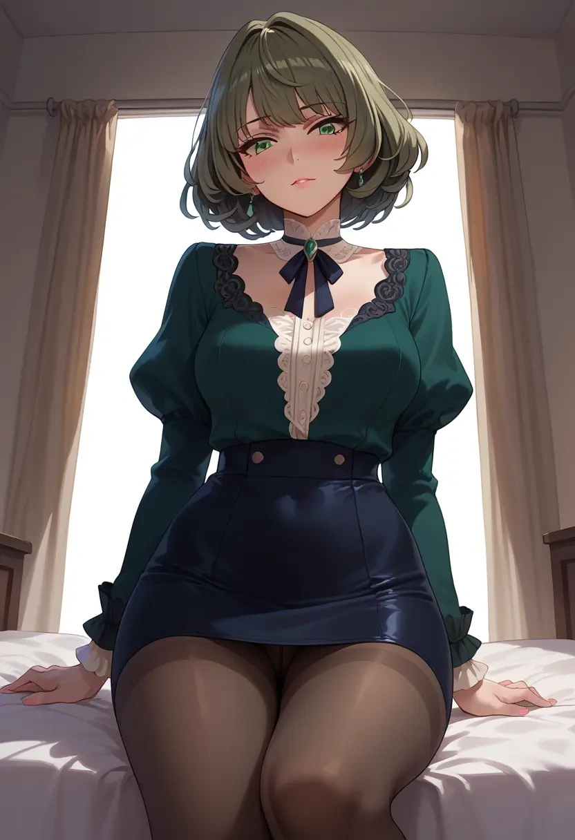 idolmaster,takagaki_kaede,shorts, pantyhose  - 