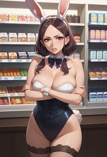 karakai_jouzu_no_takagi_san,takagi_san,bunny girl, sexy,stockings  - AI generated anime art