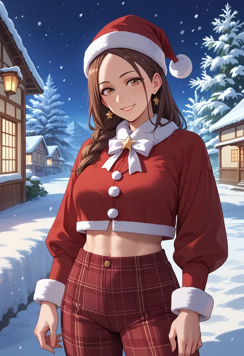 karakai_jouzu_no_takagi_san,takagi_san,Christmas,plaid trousers  - 