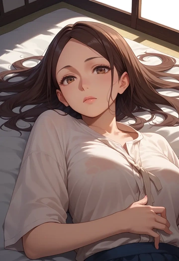 karakai_jouzu_no_takagi_san,takagi_san,tie-dye shirt,dolphin shorts  - AI generated anime art