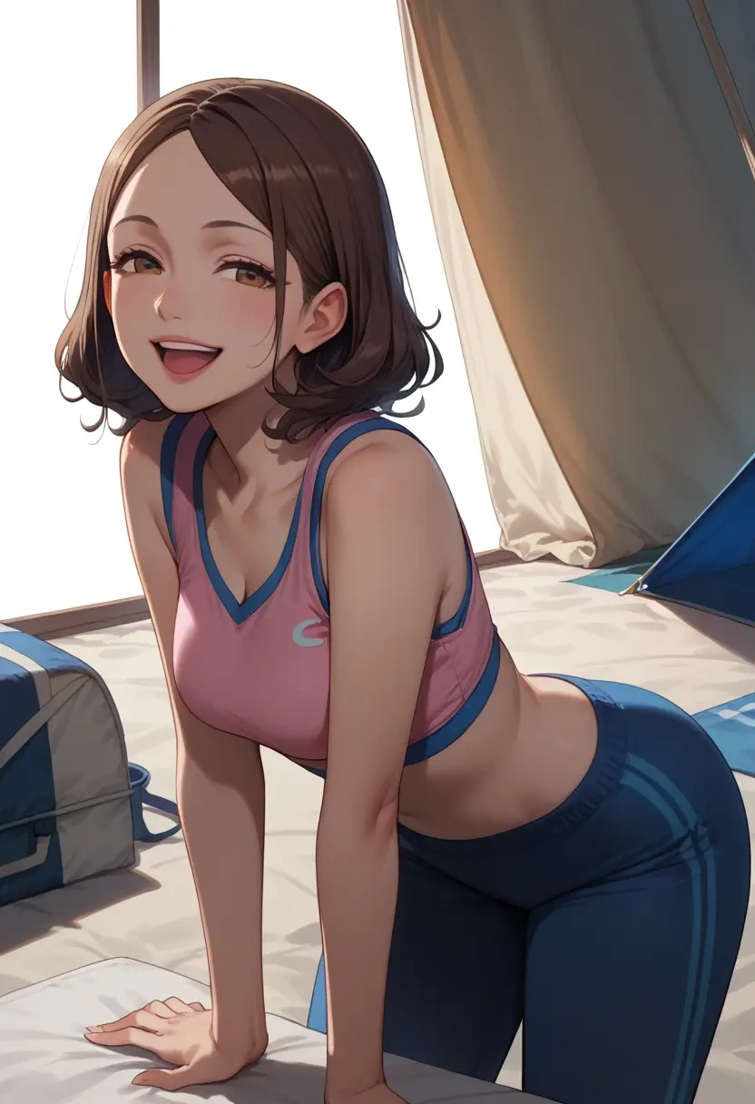 karakai_jouzu_no_takagi_san,takagi_san,sports crop,high-waisted shorts  - 