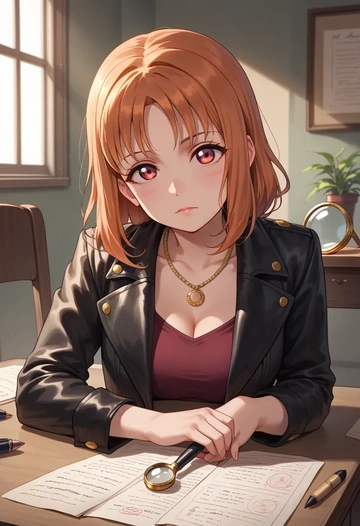 love_live,takami_chika,detective  - AI generated anime art