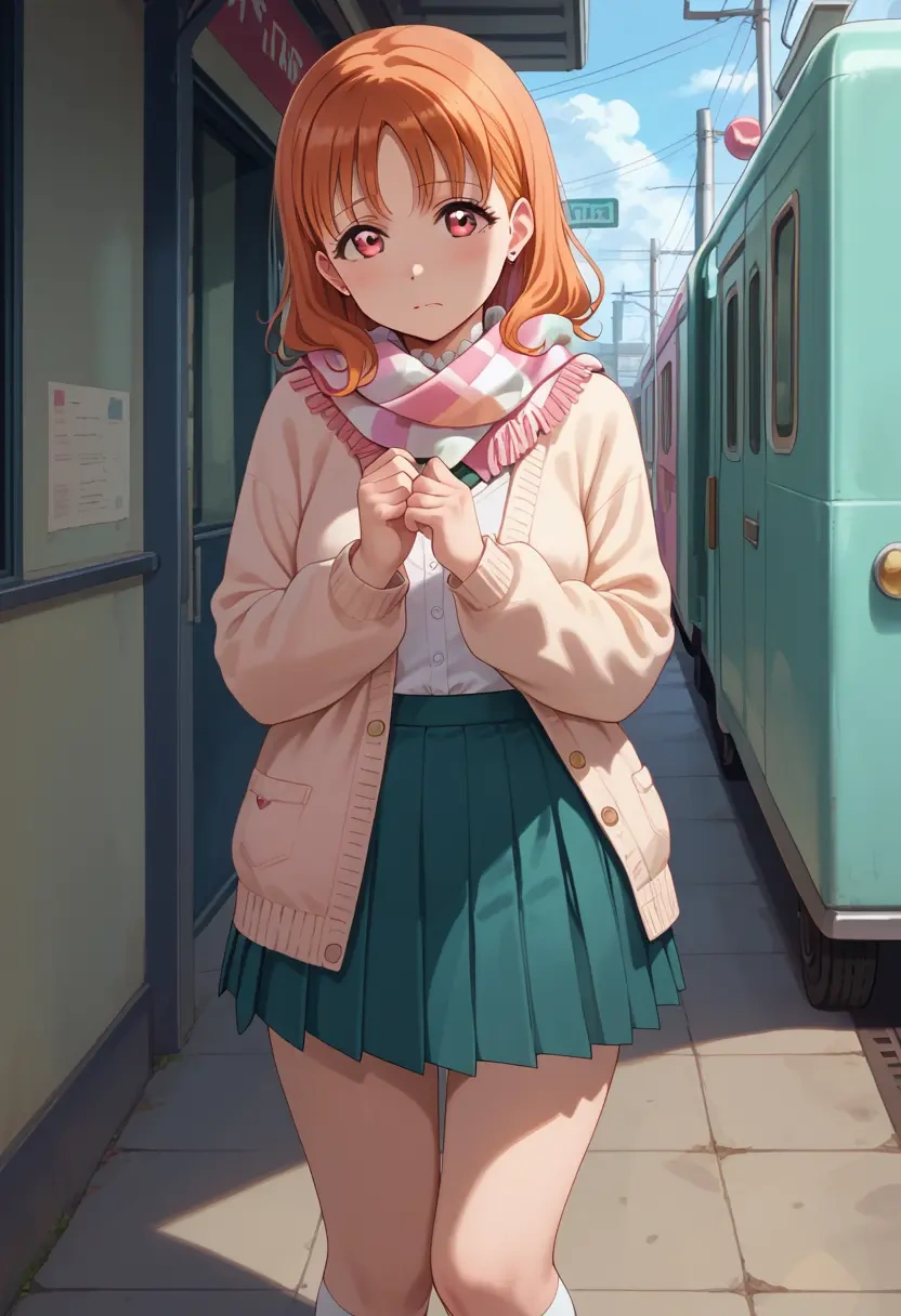 love_live,takami_chika,spring,student uniform,light cardigan  - 