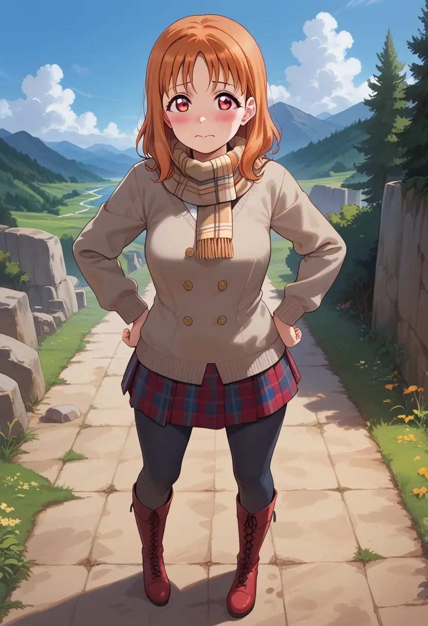 love_live,takami_chika,winter,student uniform,fur-lined parka  - 