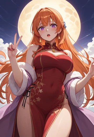 hololive,takanashi_kiara,qipao  - AI generated anime art