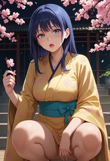 chuunibyou_demo_koi_ga_shitai,takanashi_rikka,kimono  - AI generated anime art