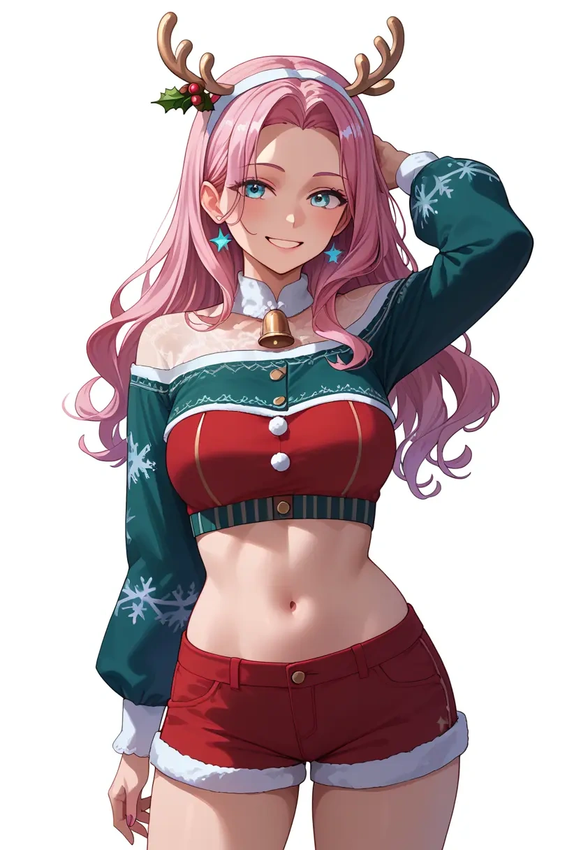 hololive,takane_lui,Christmas,red velvet shorts  - 