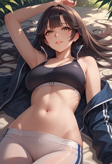 azur_lane,takao_(azur_lane),athletic,track suit  - AI generated anime art