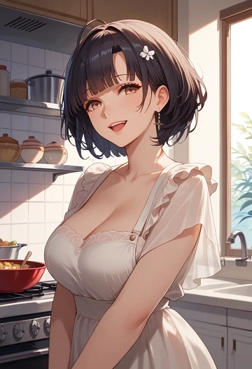 azur_lane,takao_(azur_lane),neon graffiti top,dolphin shorts  - AI generated anime art