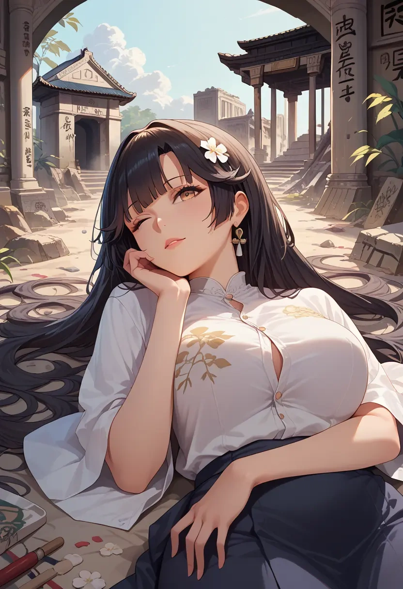 azur_lane,takao_(azur_lane),oversized graffiti shirt,dolphin shorts  - 