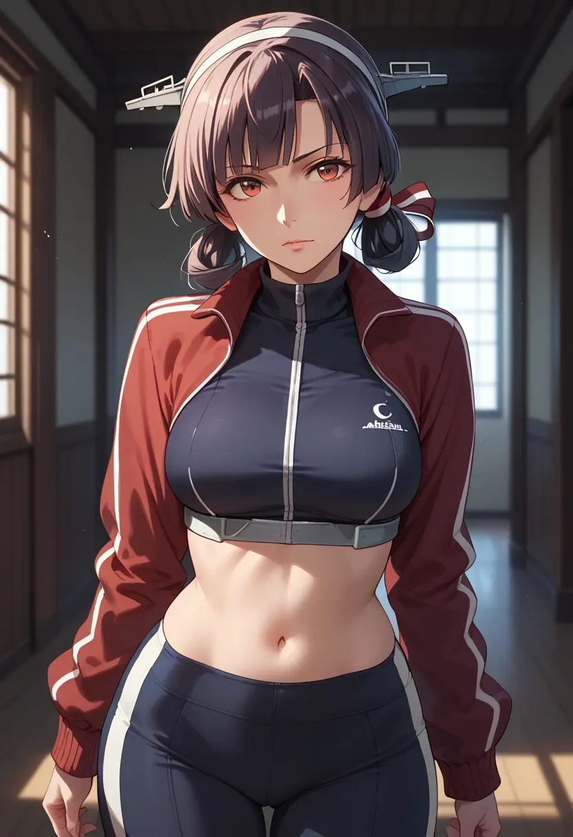 kantai_collection,takao_(kancolle),athletic,track suit  - 