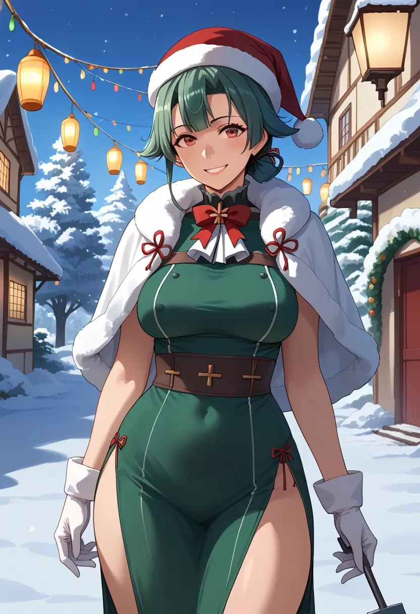 kantai_collection,takao_(kancolle),Christmas,dress  - 