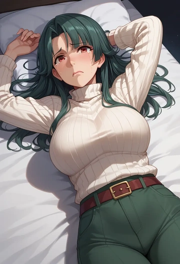 kantai_collection,takao_(kancolle),sweater  - AI generated anime art