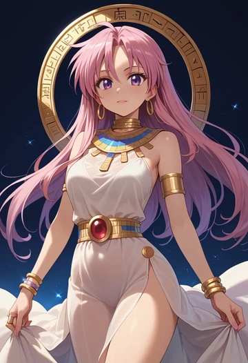 lucky_star,takara_miyuki,Egyptian  - AI generated anime art