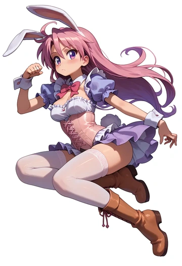 lucky_star,takara_miyuki,bunny girl  - AI generated anime art