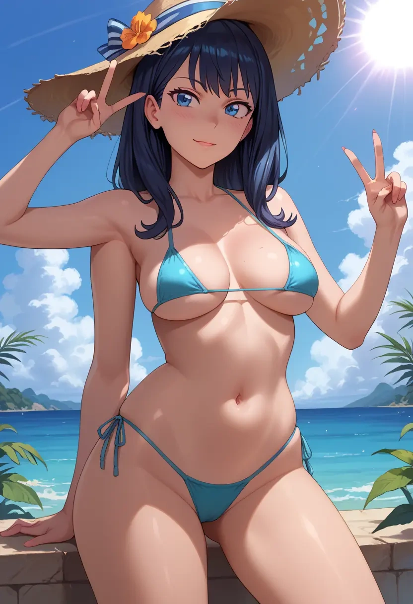 gridman_universe,takarada_rikka,tiny bikini,sexy  - 