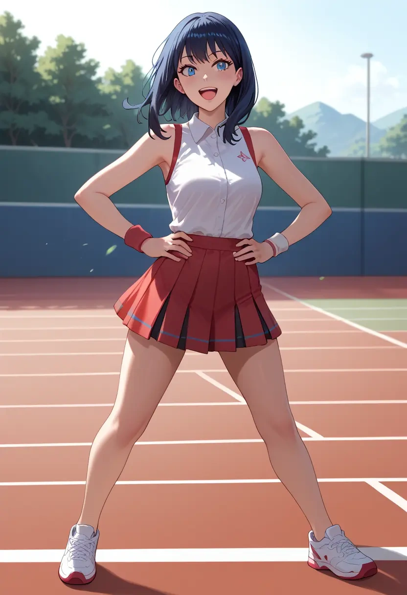 gridman_universe,takarada_rikka,tennis skirt  - 