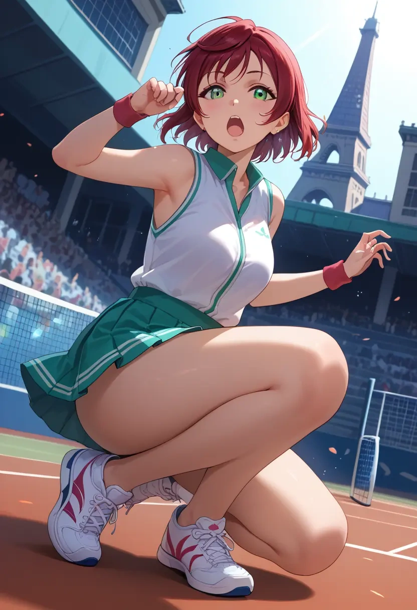 love_live,takasaki_yuu,tennis skirt  - 