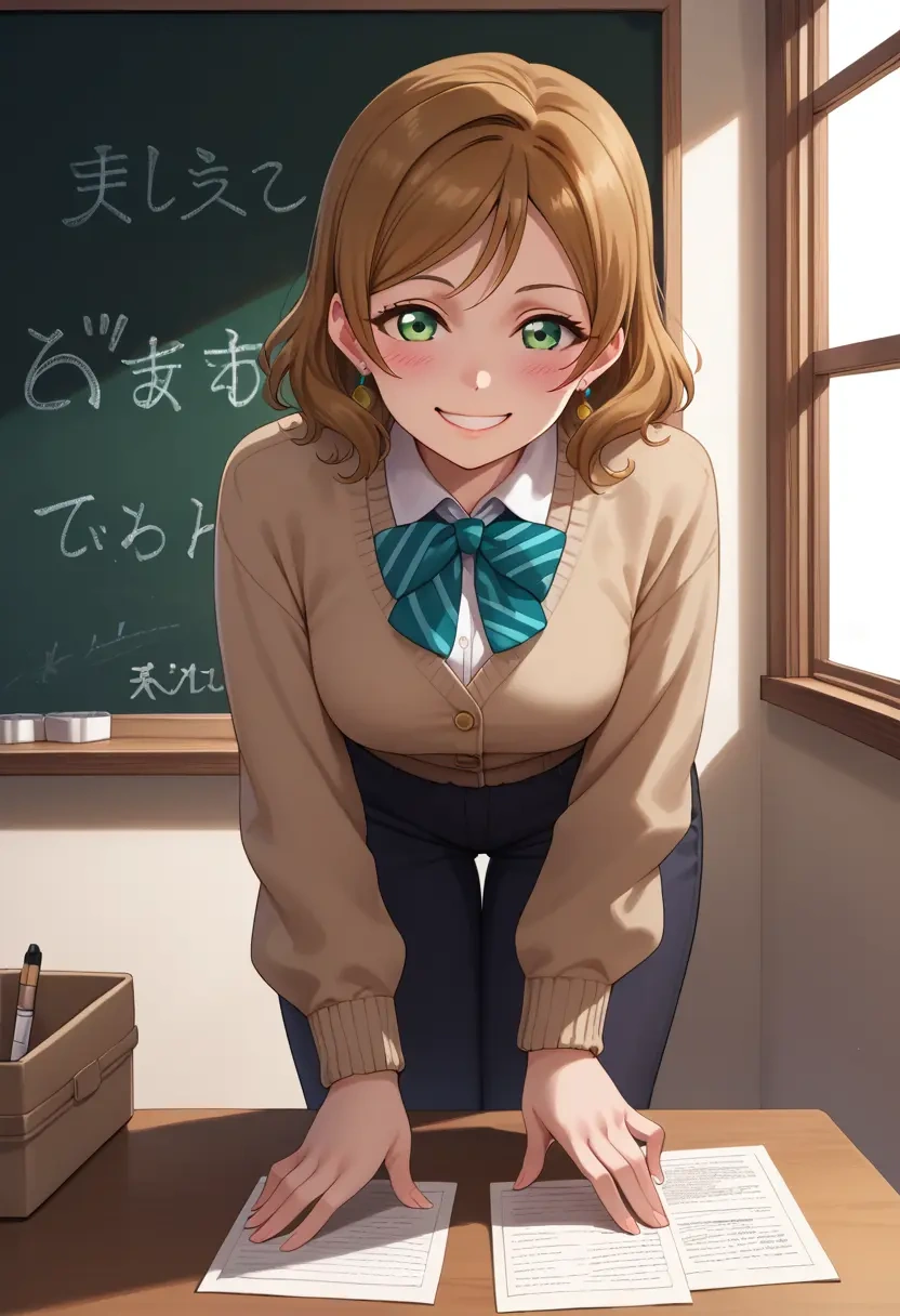 love_live,takasaki_yuu,teacher, sweater  - 