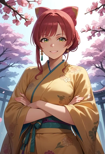 idolmaster,takatsuki_yayoi,kimono  - AI generated anime art