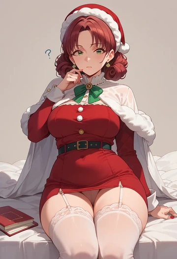 idolmaster,takatsuki_yayoi,Christmas,sexy, stockings,  - AI generated anime art