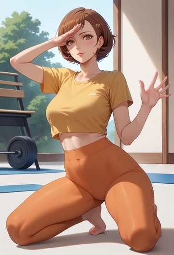 persona,takeba_yukari,yaga pants  - AI generated anime art