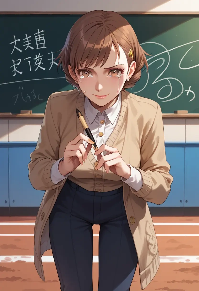 persona,takeba_yukari,teacher, sweater  - 